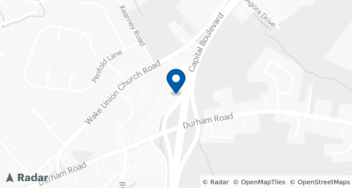 Map of Dairy Queen Location:: 12271 Capital Blvd, Wake Forest, NC, 27587-6200